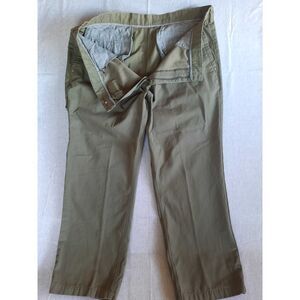 Duluth Trading Co Men 44X30 Camp Twill Outdoor Sweat Cotton Military Green Pants